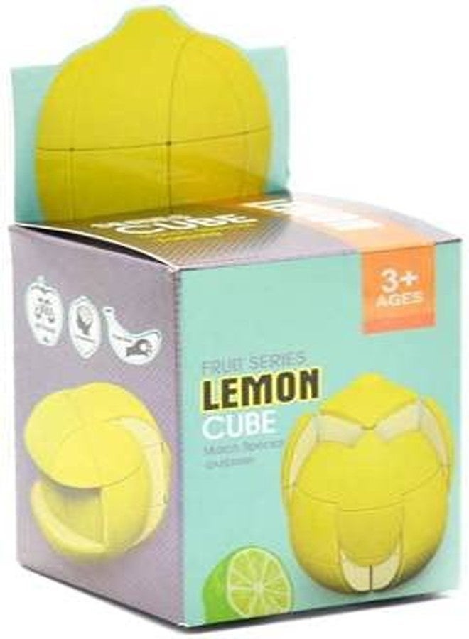 QWICK CLICK Fruit Shape Sticker-Less Lemon Cube Magic Puzzle Professional Learning and Education Kids Toy (1 Pieces) - Image 3
